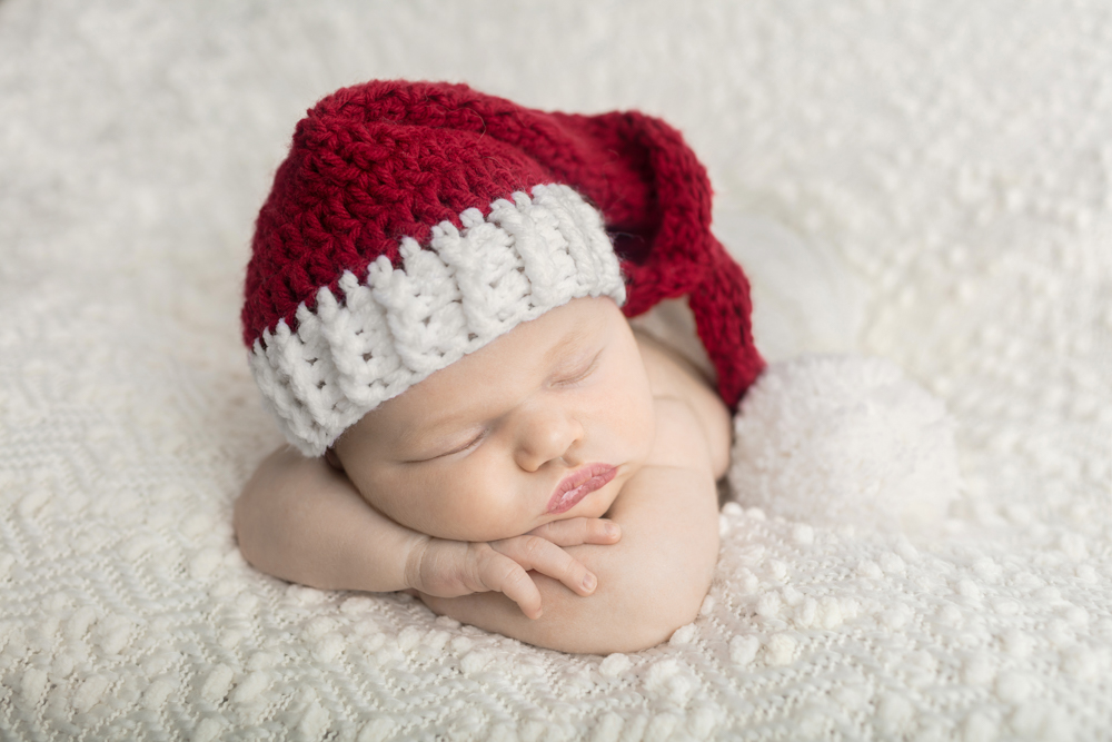 newborn girl santa hat
